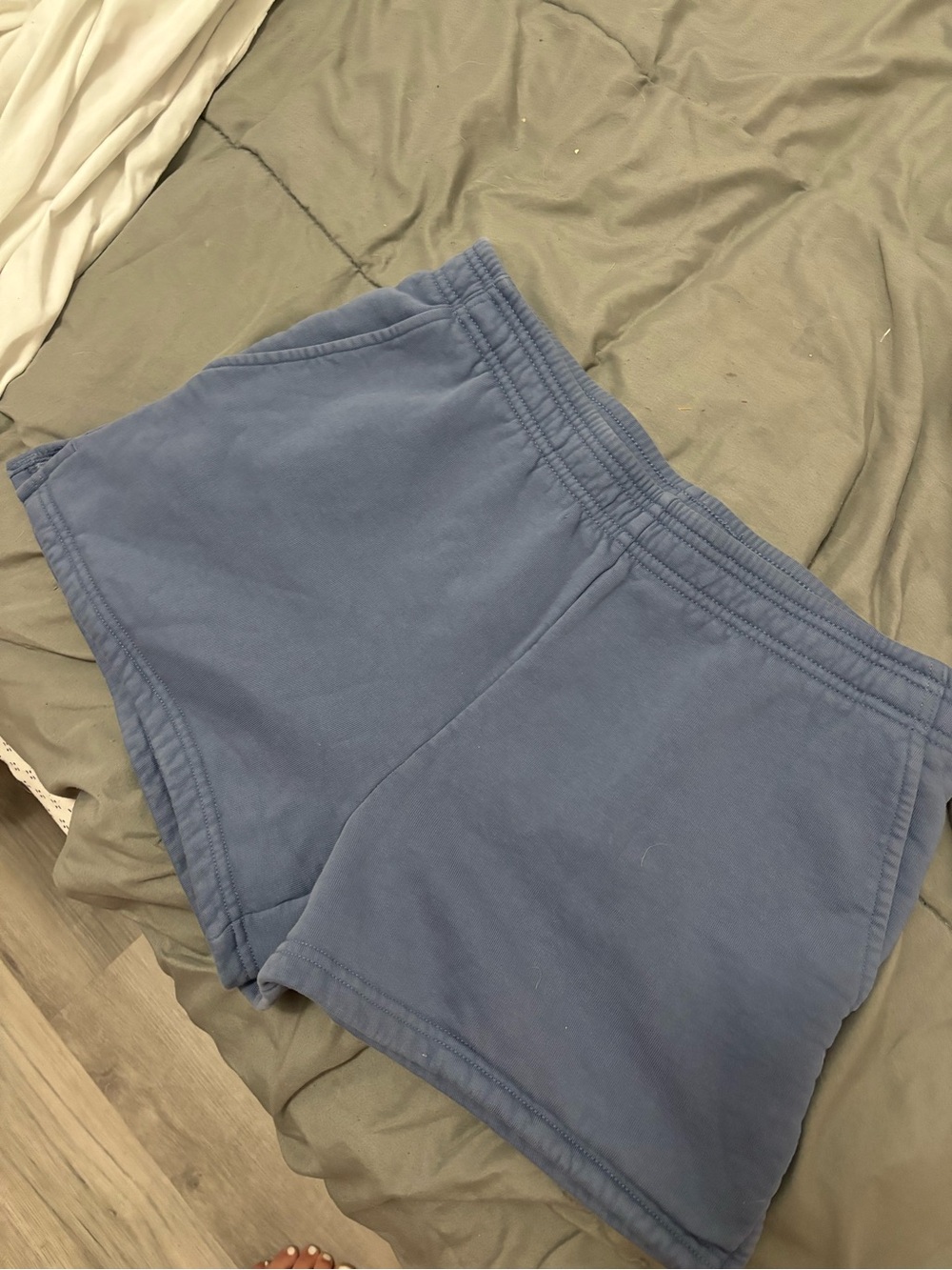 Aritzia Blue Pull-On Athletic Lounge Shorts